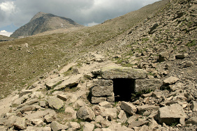  Vallon du Vaccivier et sortie de tunnel depuis le col de la Pisse - Au fond le Vieux Chaillol