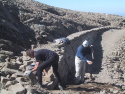  mur de Riou Beyrou en travaux
