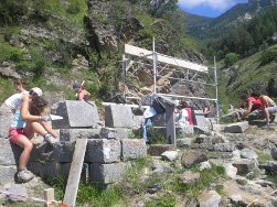 Restauration de la marteliere de l Abeil par Alpes de lumiere en 2008