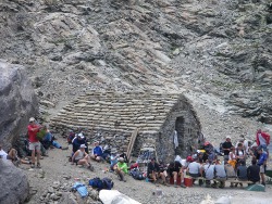  Collation devant la cabane