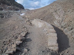  mur de Riou Beyrou pendant travaux